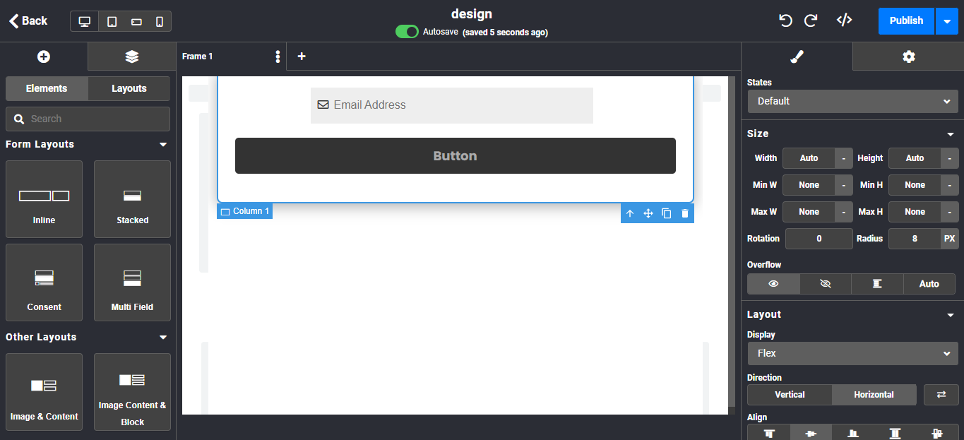 Design Canvas View